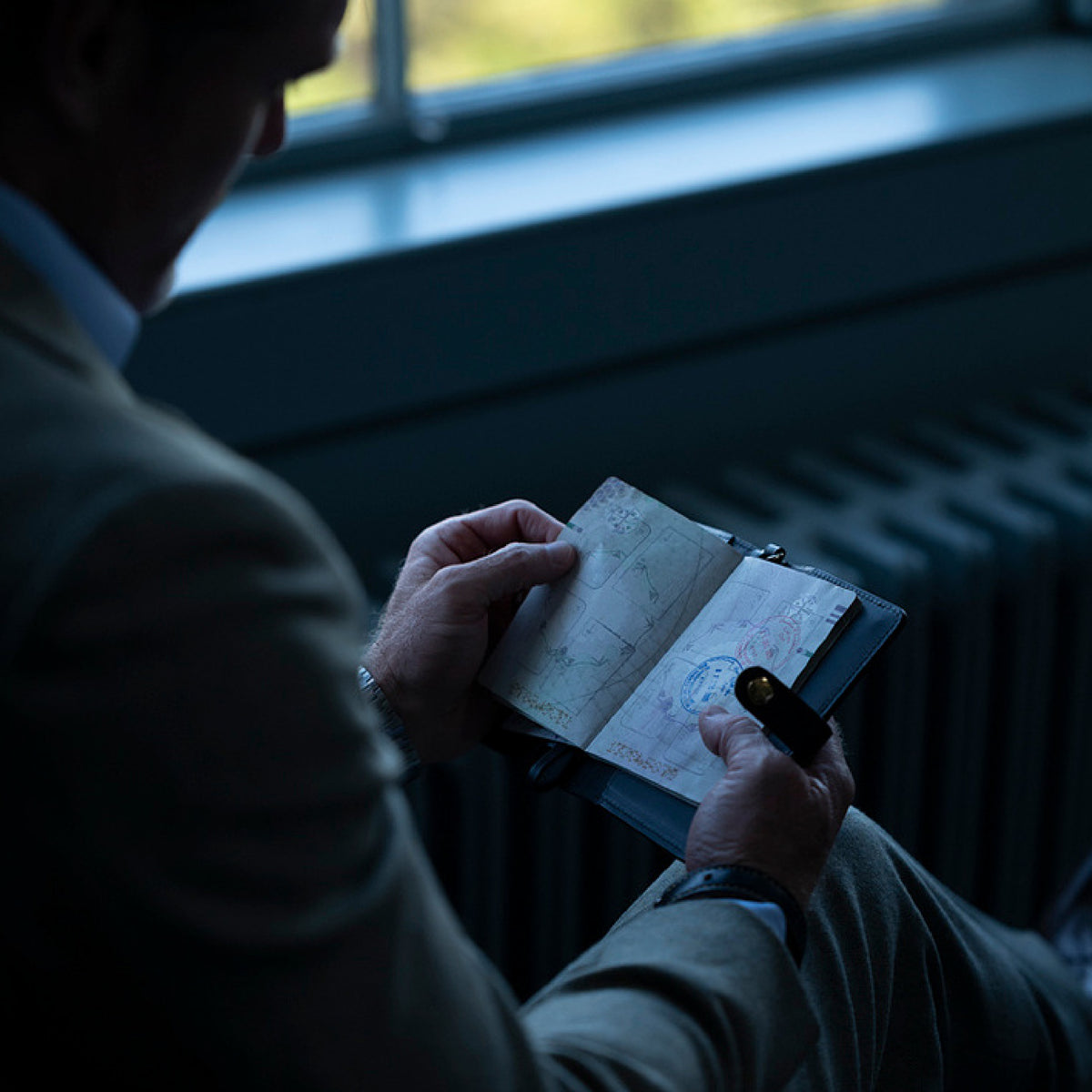 The Diplomat – Balfour Cairns Founders Issue leather passport & document holder, view 8